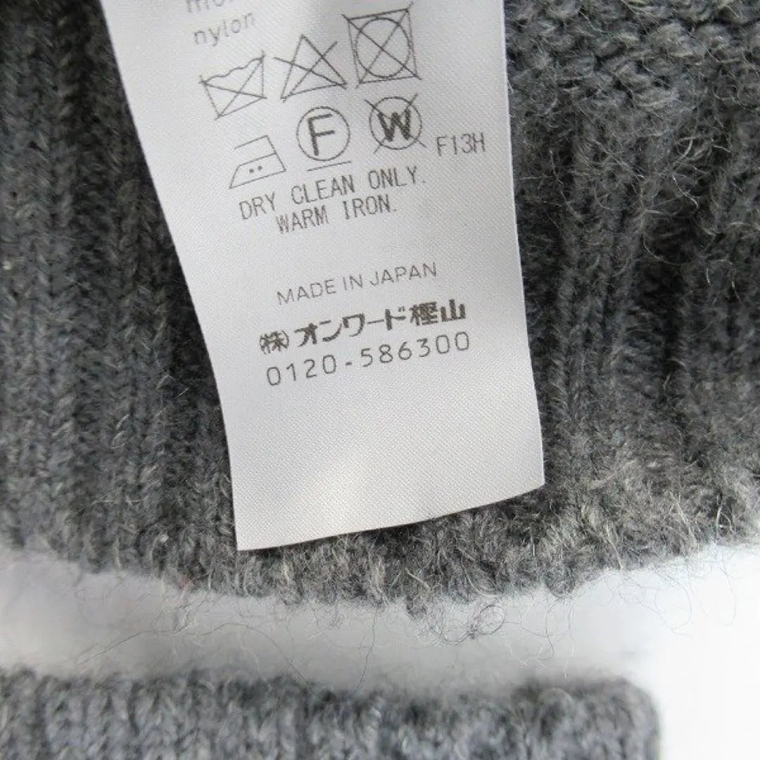 ATON 23AW WOOL MOHAIR ZIP UP Driver's Knit