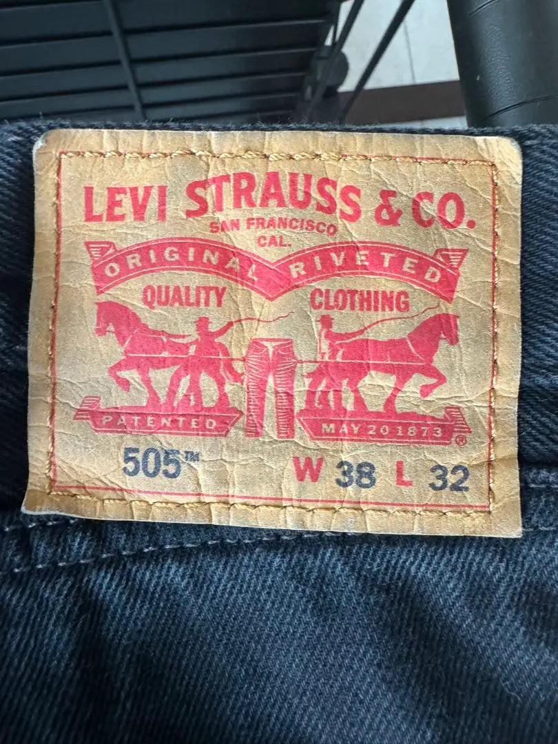 Levi Strauss&Co. 505 Black Denim Pants W38 L32