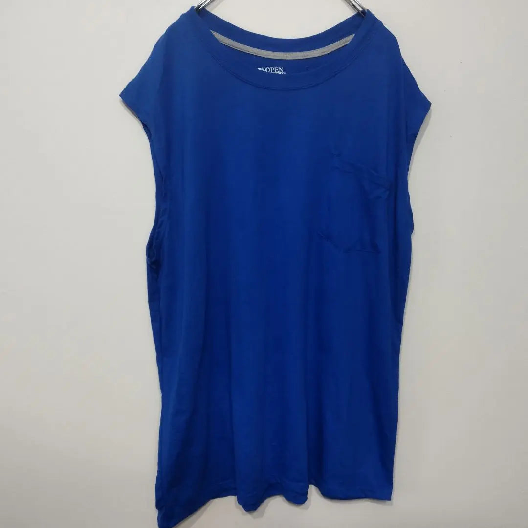 USA Vintage OPENTRAILS Sleeveless Blue 2XL