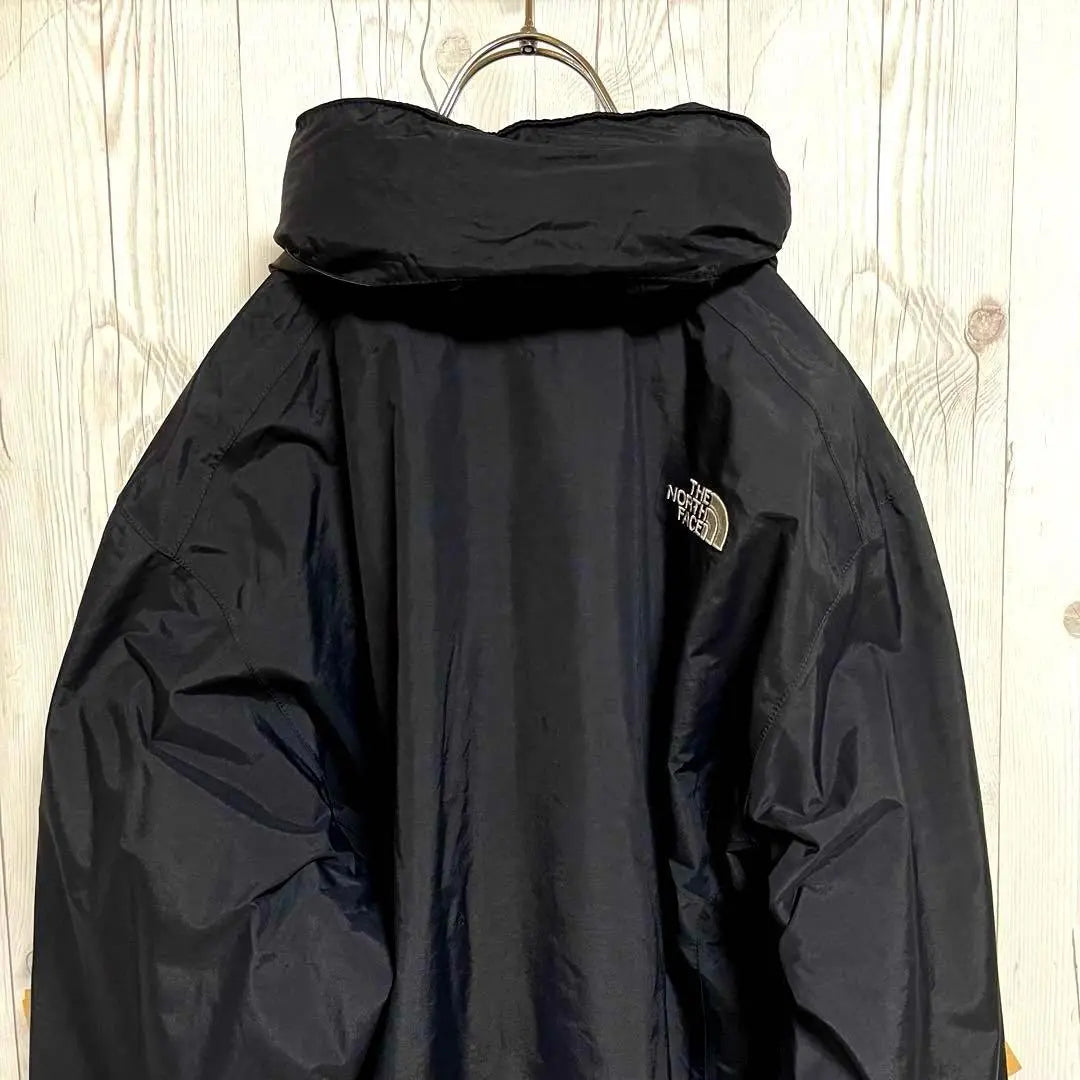 North Face Mountain Parka Men's L Size Black Black Nylon Jacket