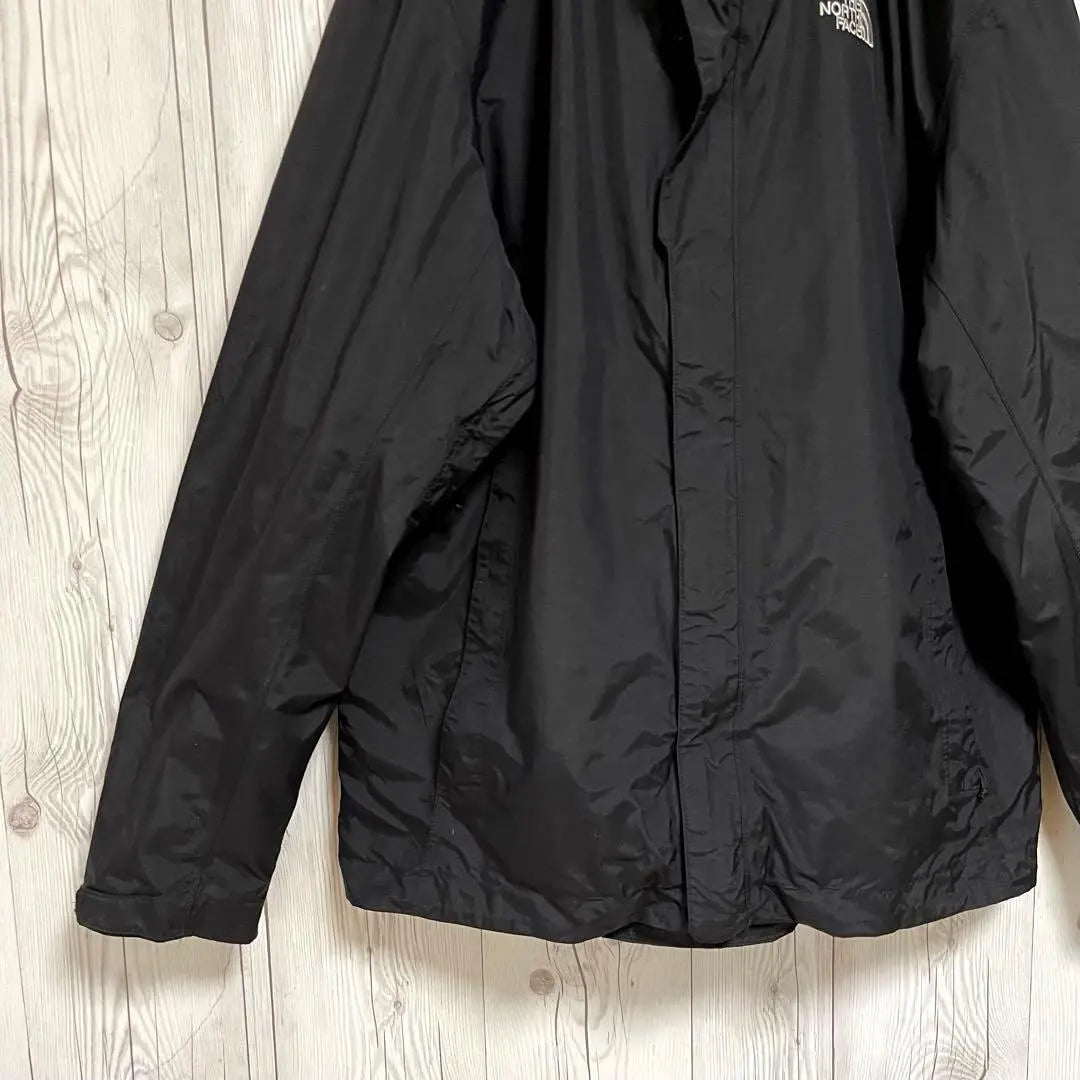 North Face Mountain Parka Men's L Size Black Black Nylon Jacket