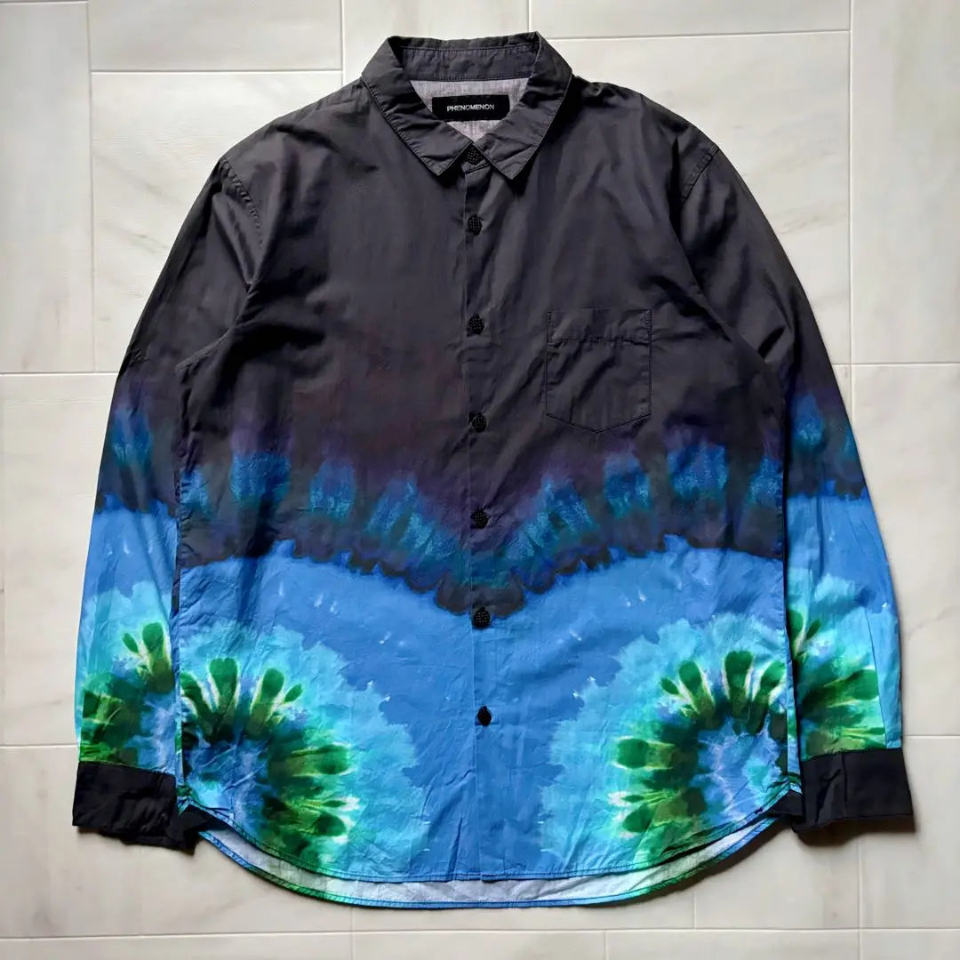 [SS2013/Made in Japan] Phenomenon Thai Daifura Print Shirt L size | 【SS2013/日本製】 フェノメノン タイダイフラワープリントシャツ Lサイズ