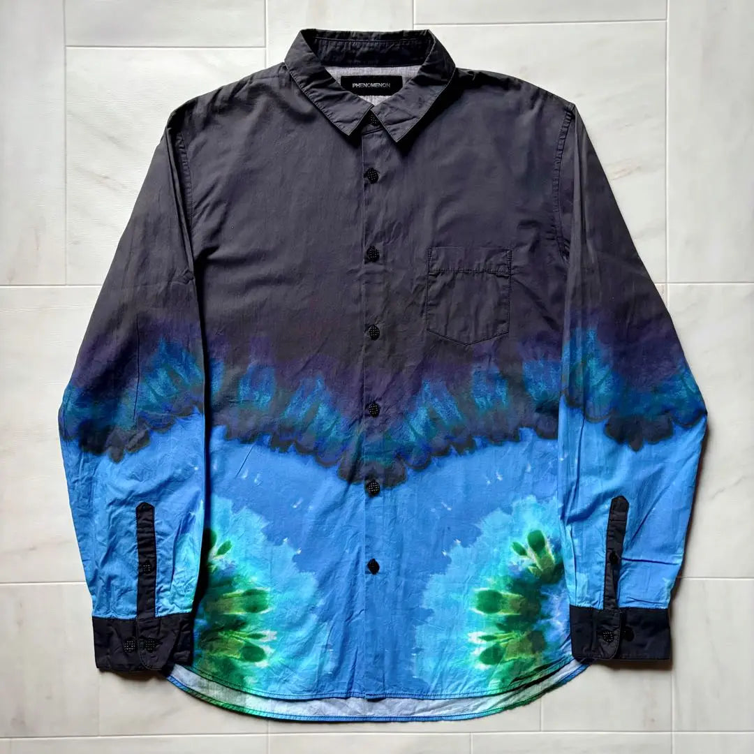 [SS2013/Made in Japan] Phenomenon Thai Daifura Print Shirt L size | 【SS2013/日本製】 フェノメノン タイダイフラワープリントシャツ Lサイズ