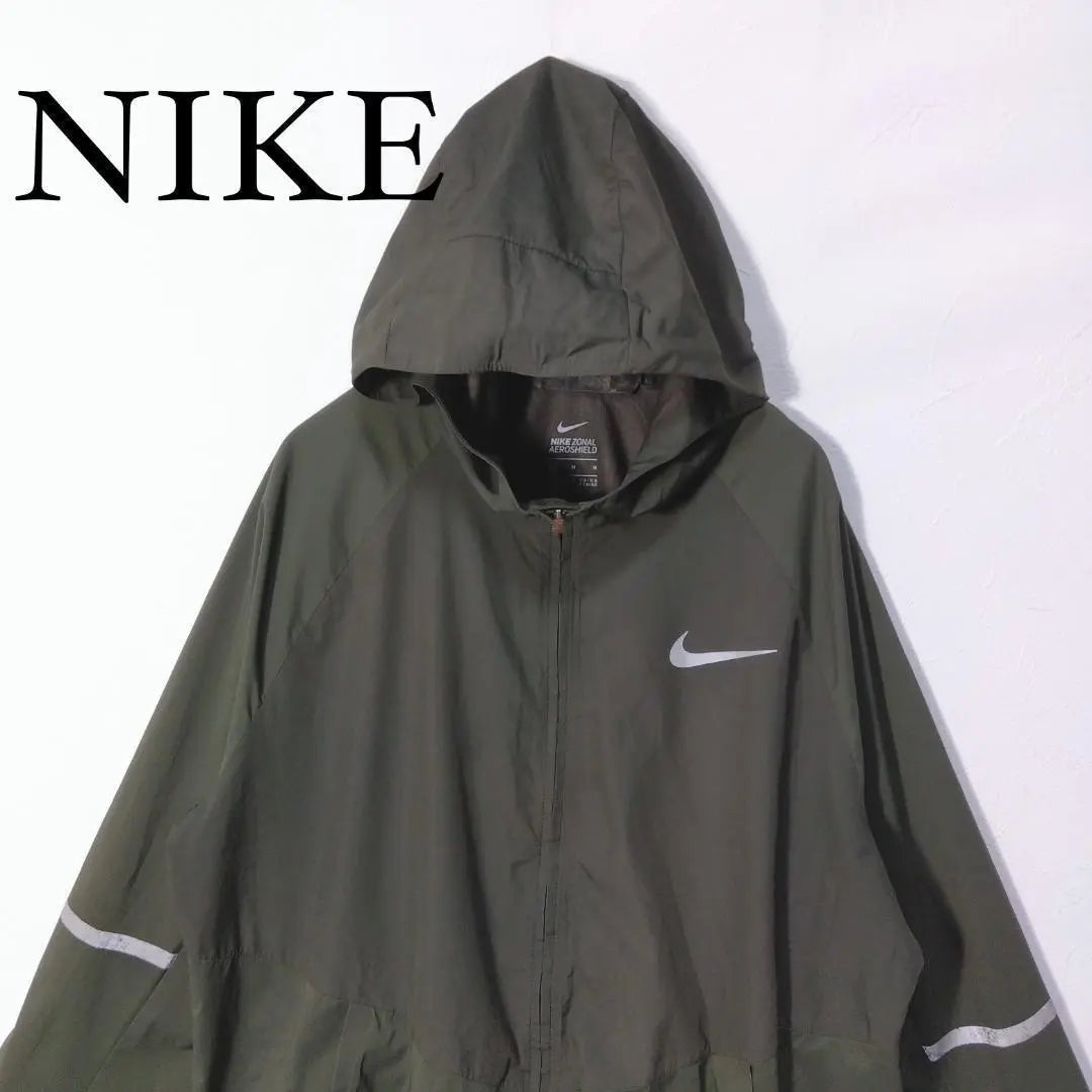 NIKE Nylon Jacket Hoodie US Vintage Clothing Chest Print