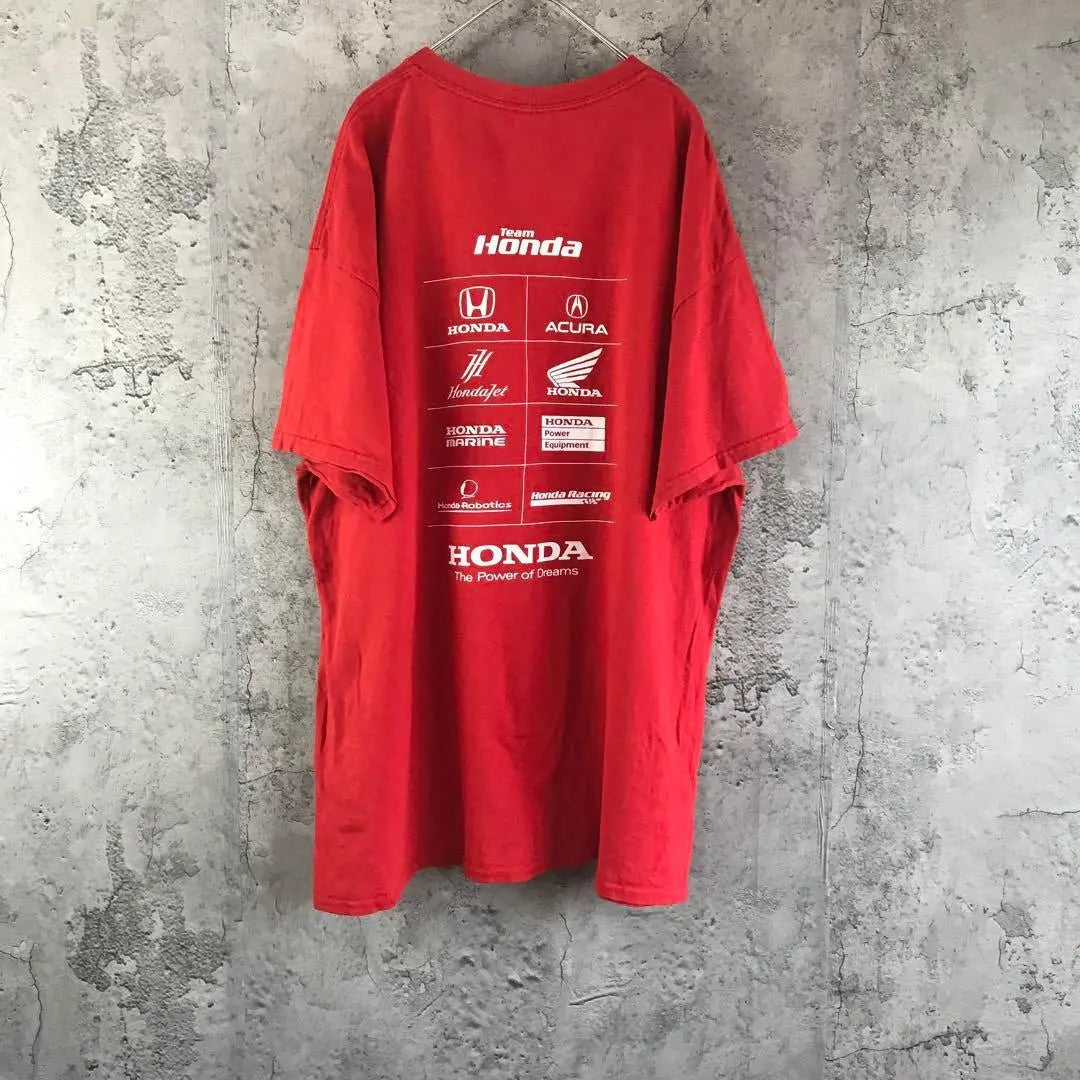 Z1922 Camiseta Vintage Estampado Espalda Roja 90s Y2K | Z1922 古着 Tシャツ レッド バックプリント 90s Y2K