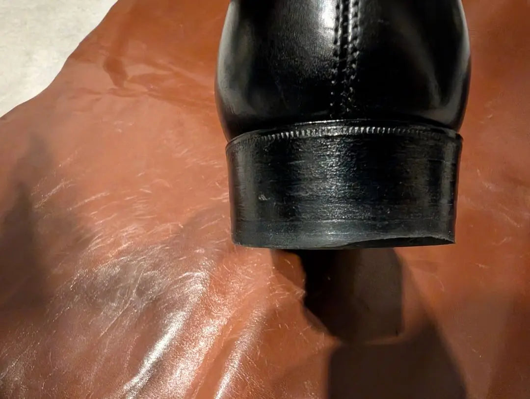 forme straight tip leather shoes