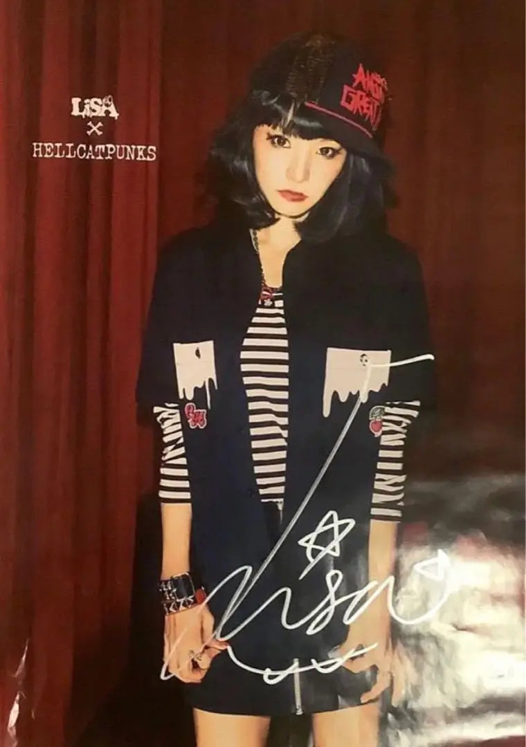 [Not for sale] LISA x HELLCATPUNKS Signed Poster, Unused and Beautiful