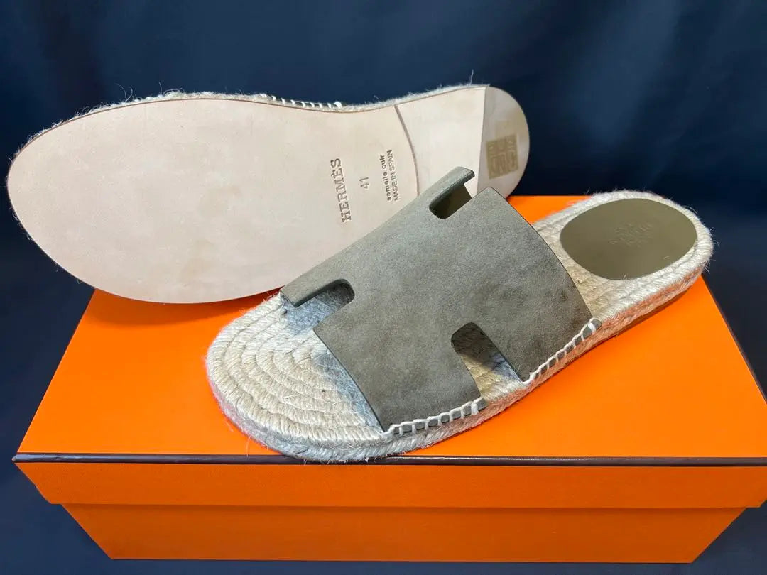 [Sin usar] Sandalias de alpargatas Hermes talla 41 para hombre