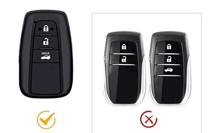 Toyota Smart Key Case TPU Key Cover Shirokane 3 button RAV4