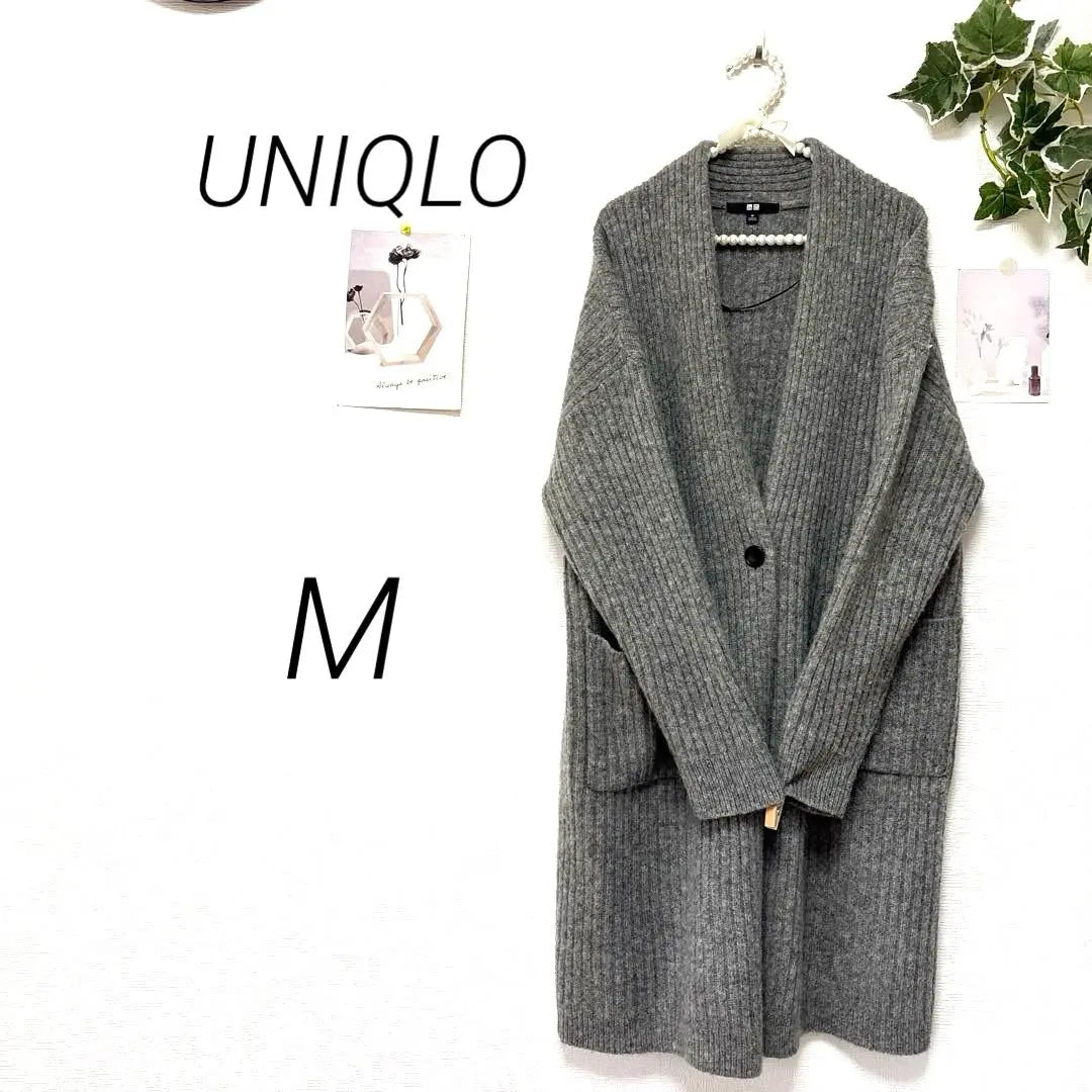 8335 UNIQLO Long Knit Cardigan M Outerwear