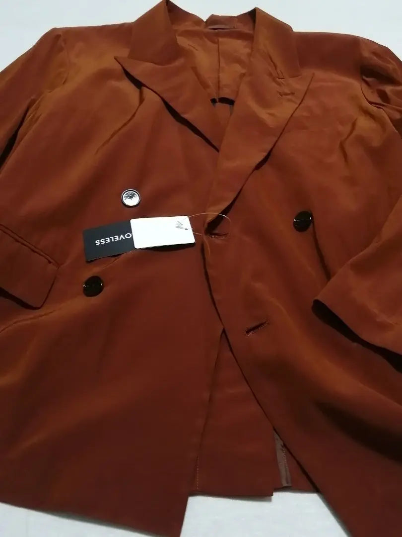 ♂New double tailored jacket [LOVELESS] Red brown plain S