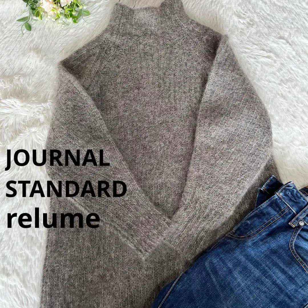 ♡ Journal Standard Relume Mohair Blend Knit High Neck F