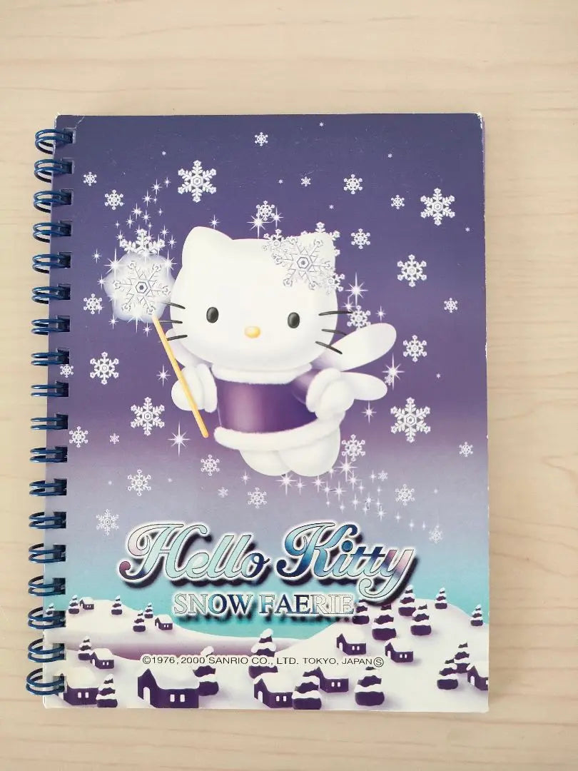 Bloc de notas retro de Hello Kitty con hada de la nieve ☆súper raro☆