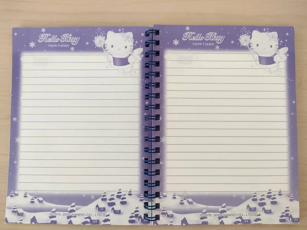 Bloc de notas retro de Hello Kitty con hada de la nieve ☆súper raro☆