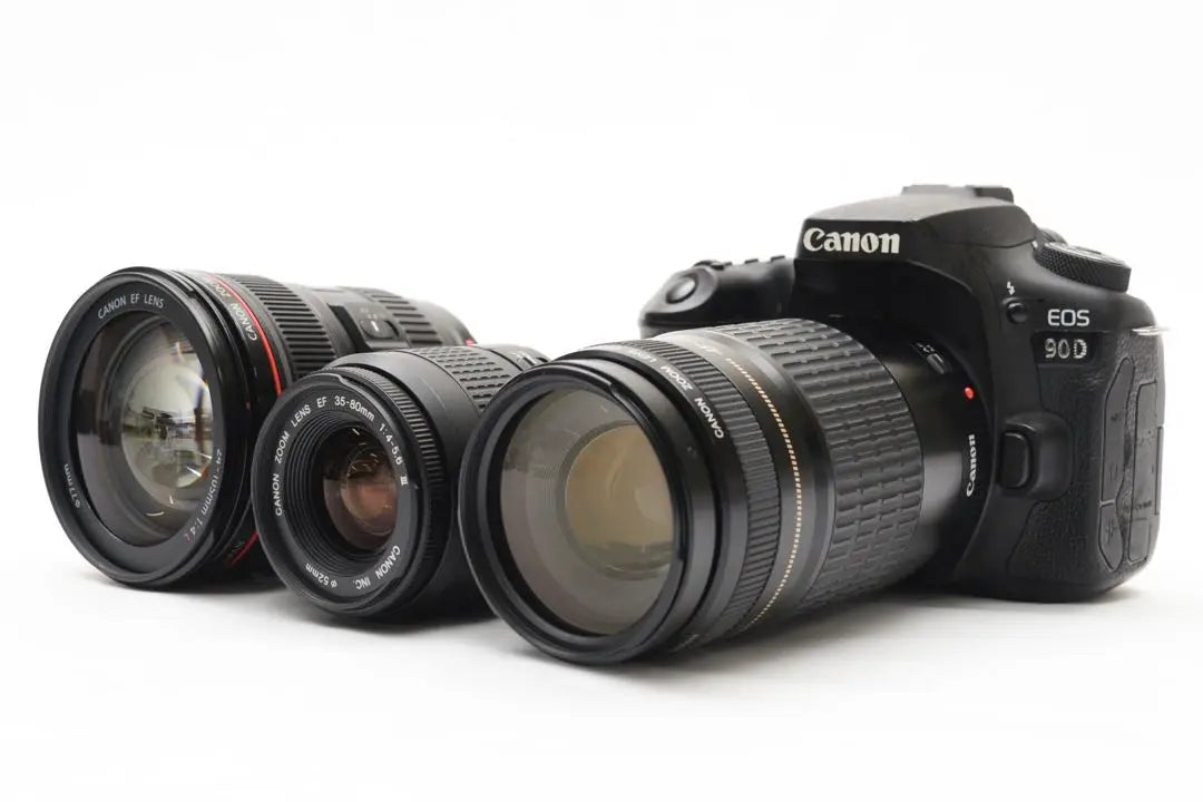 Digital SLR Camera Canon EOS 90D Triple Lens Set