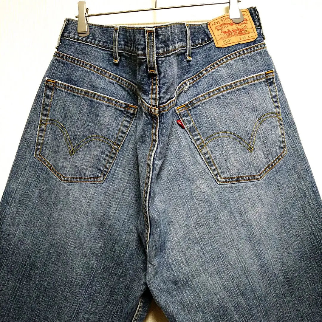 W50 L30 Levi's 550 Relaxing Buggy Super Big Denim