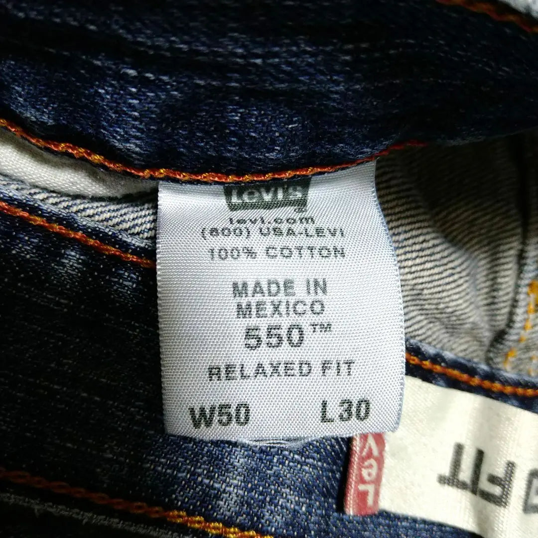 W50 L30 Levi's 550 Relaxing Buggy Super Big Denim