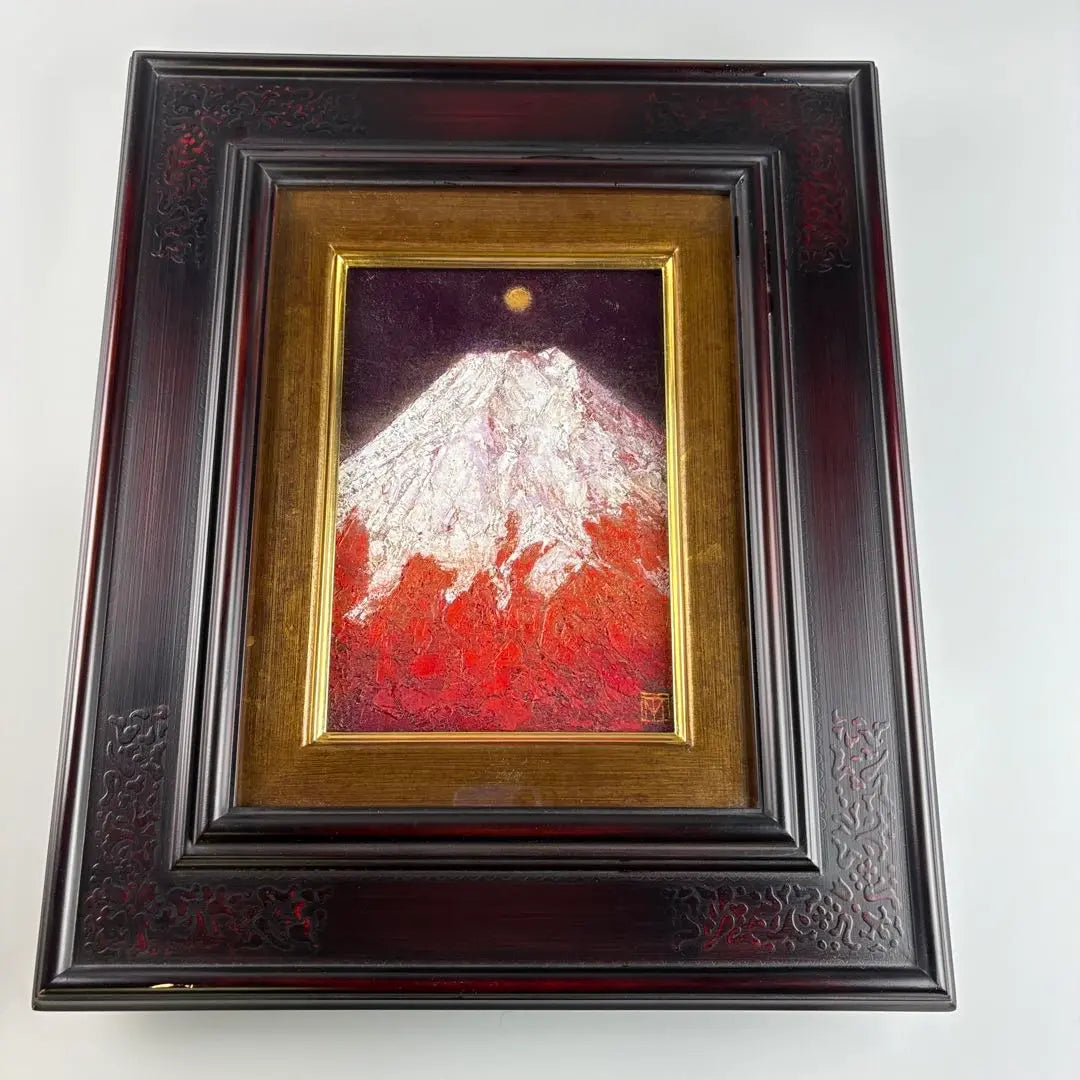 Pintura al óleo de paisaje de Fujino blanco de Tsutomu Maruyama Pintura al óleo del monte Fuji Imagen artística C