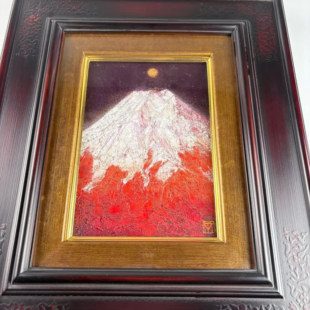 Pintura al óleo de paisaje de Fujino blanco de Tsutomu Maruyama Pintura al óleo del monte Fuji Imagen artística C