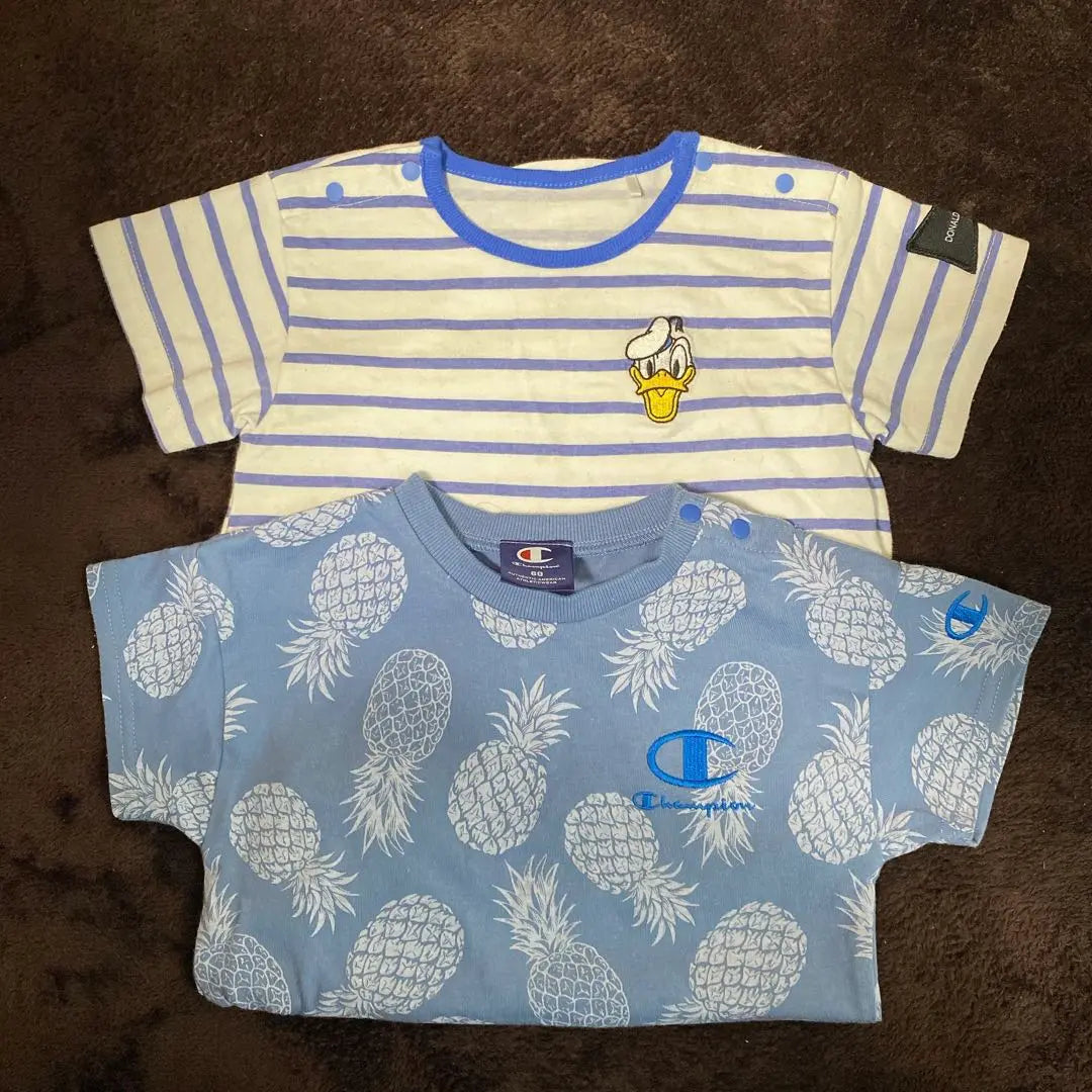 Donald Border Champion Pineapple Pattern Short Sleeve Coverall 80cm