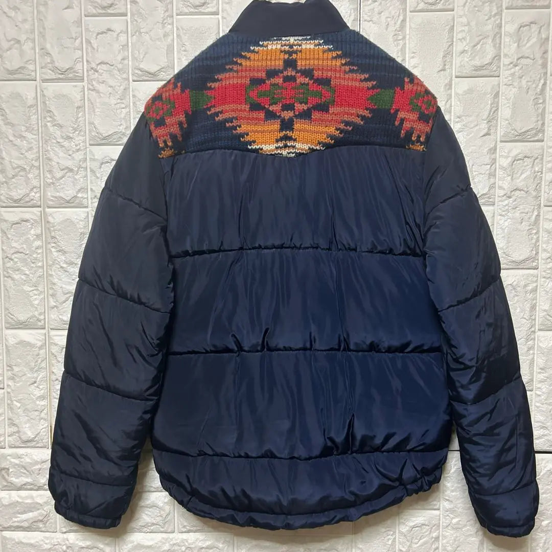 Chaqueta de plumas antibalas azul oscuro