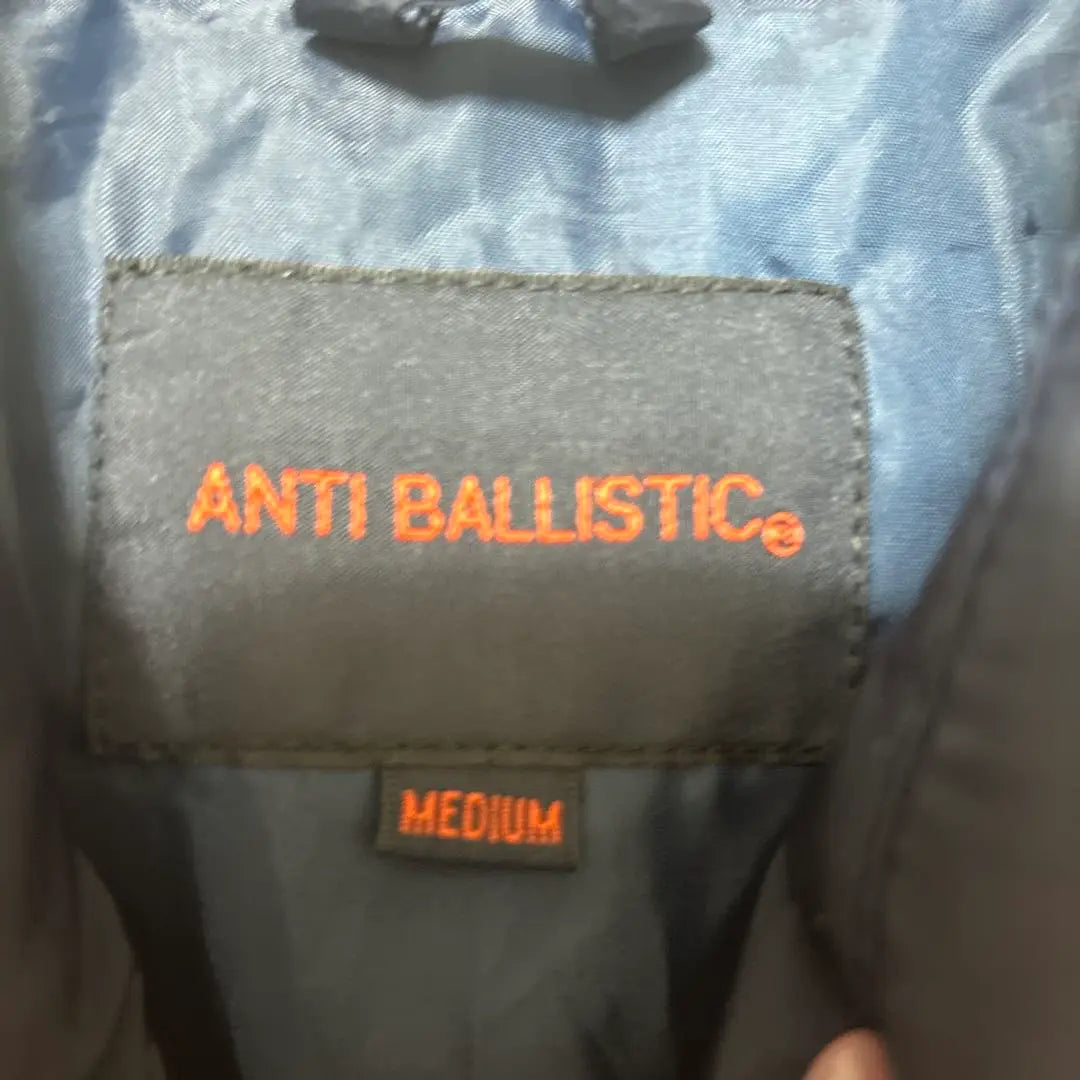 Antiballistic down jacket dark blue