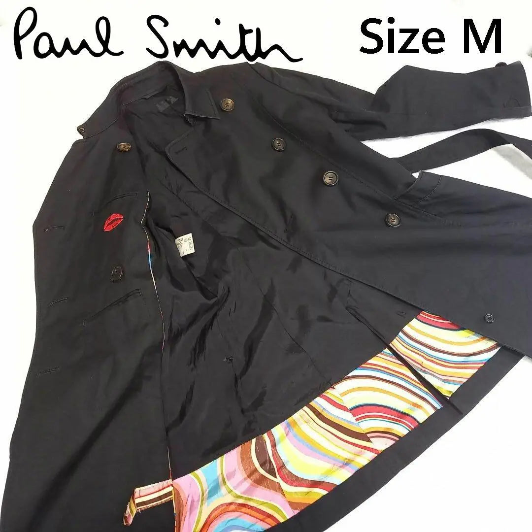 Hermosos productos ✨Gabardina negra Paul Smith de cuero genuino color azul marino