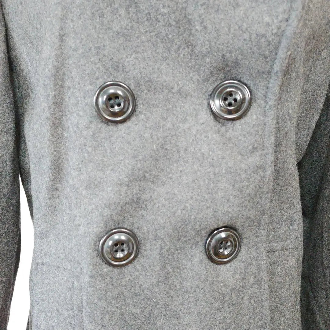 [New and unused] New York & Company Wool Coat M, Size 8 Gray [133]