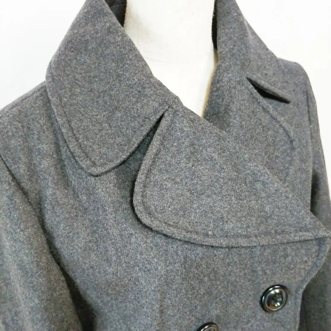 [New and unused] New York & Company Wool Coat M, Size 8 Gray [133]