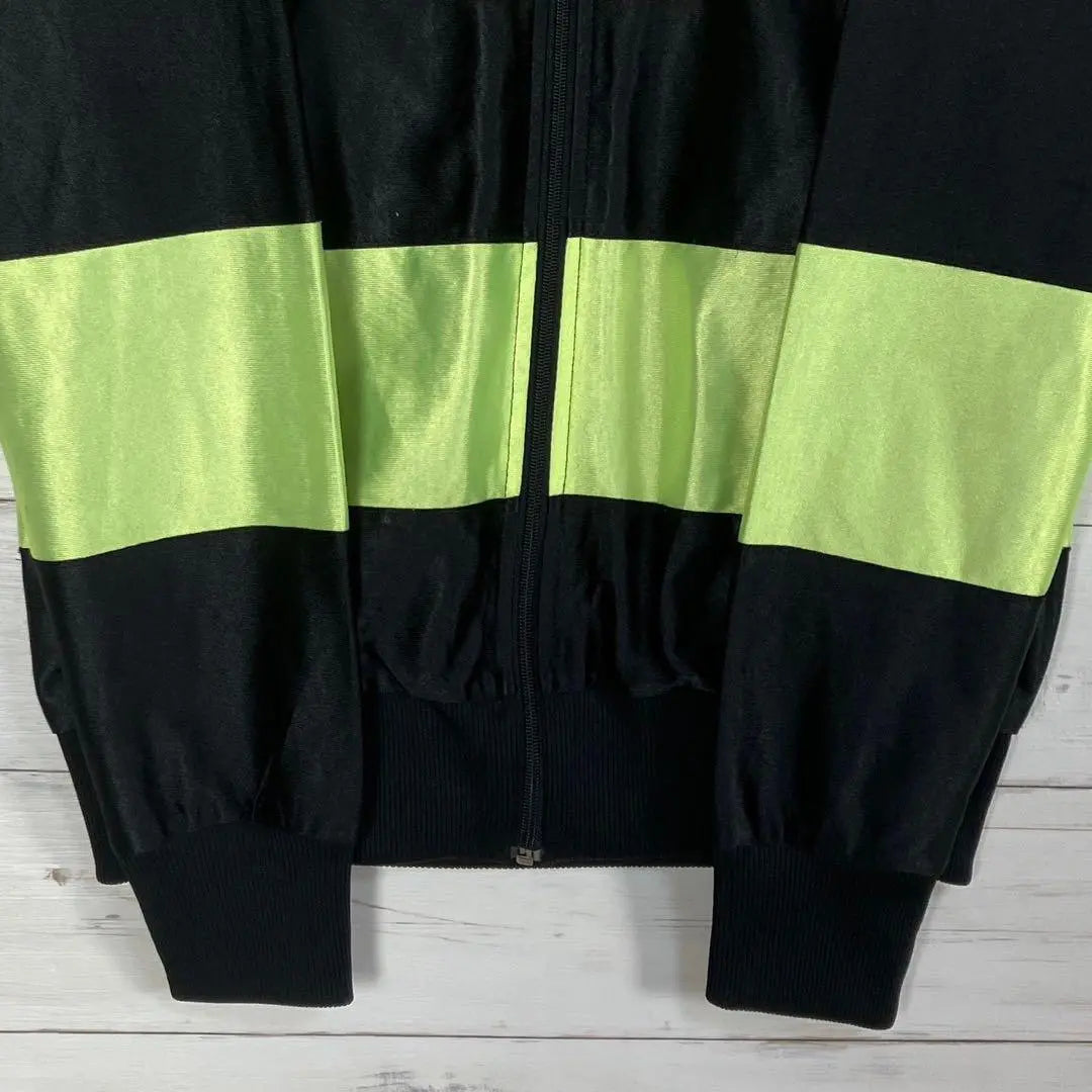 [Muy popular] Chaqueta deportiva adidas con logo bordado M negro amarillo