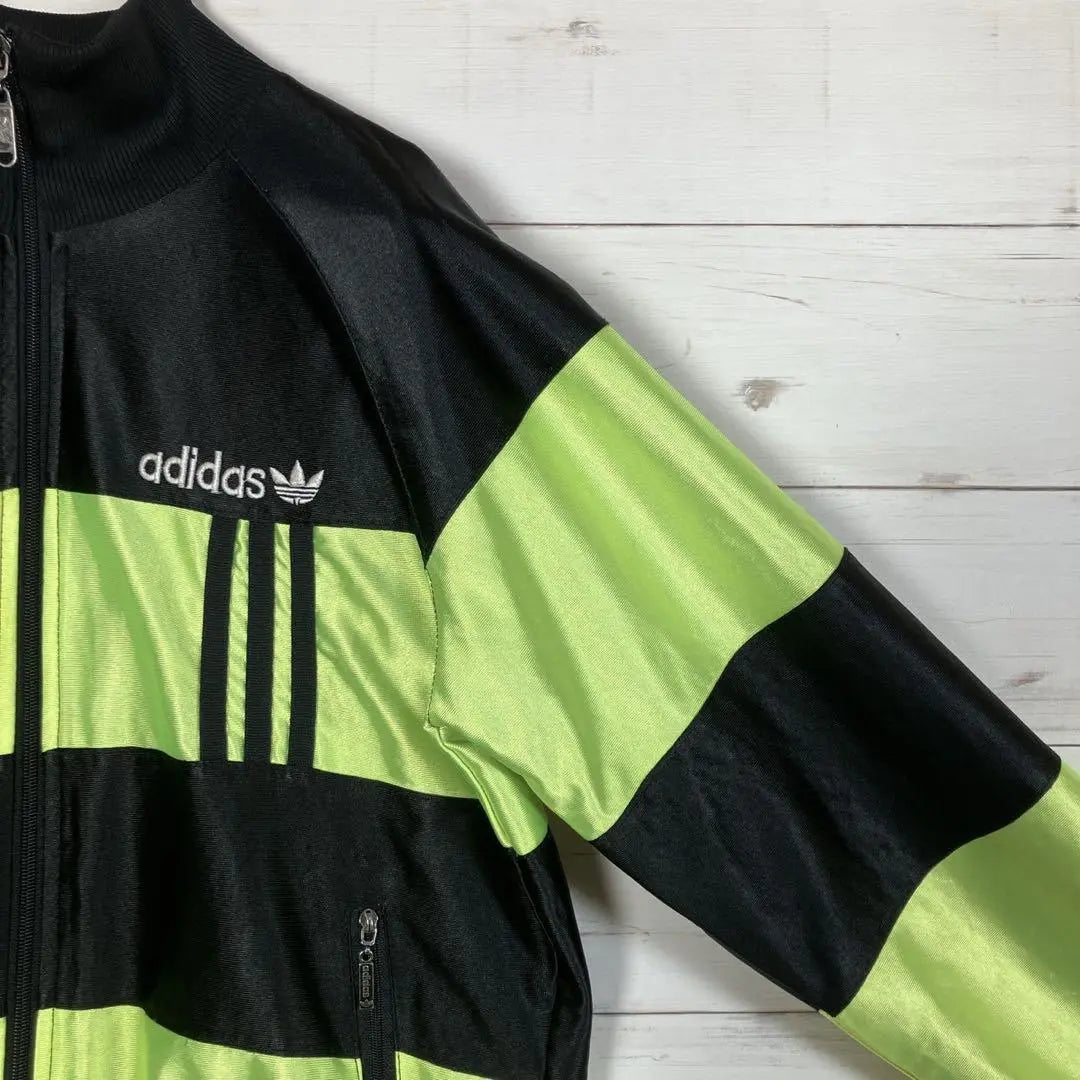 [Muy popular] Chaqueta deportiva adidas con logo bordado M negro amarillo