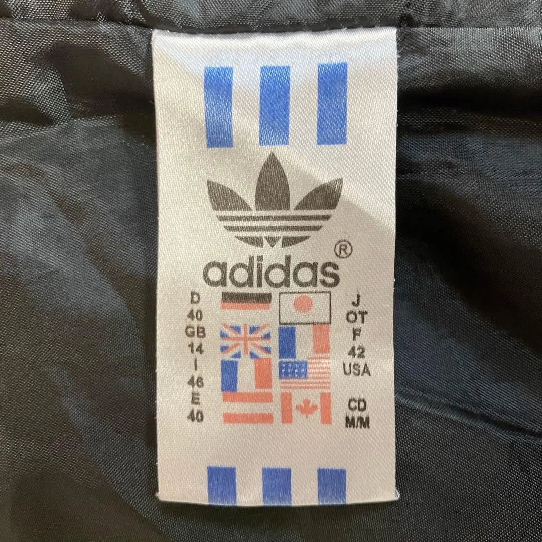 [Muy popular] Chaqueta deportiva adidas con logo bordado M negro amarillo