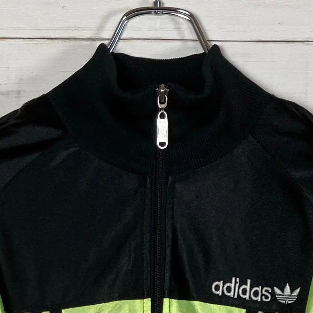 [Muy popular] Chaqueta deportiva adidas con logo bordado M negro amarillo