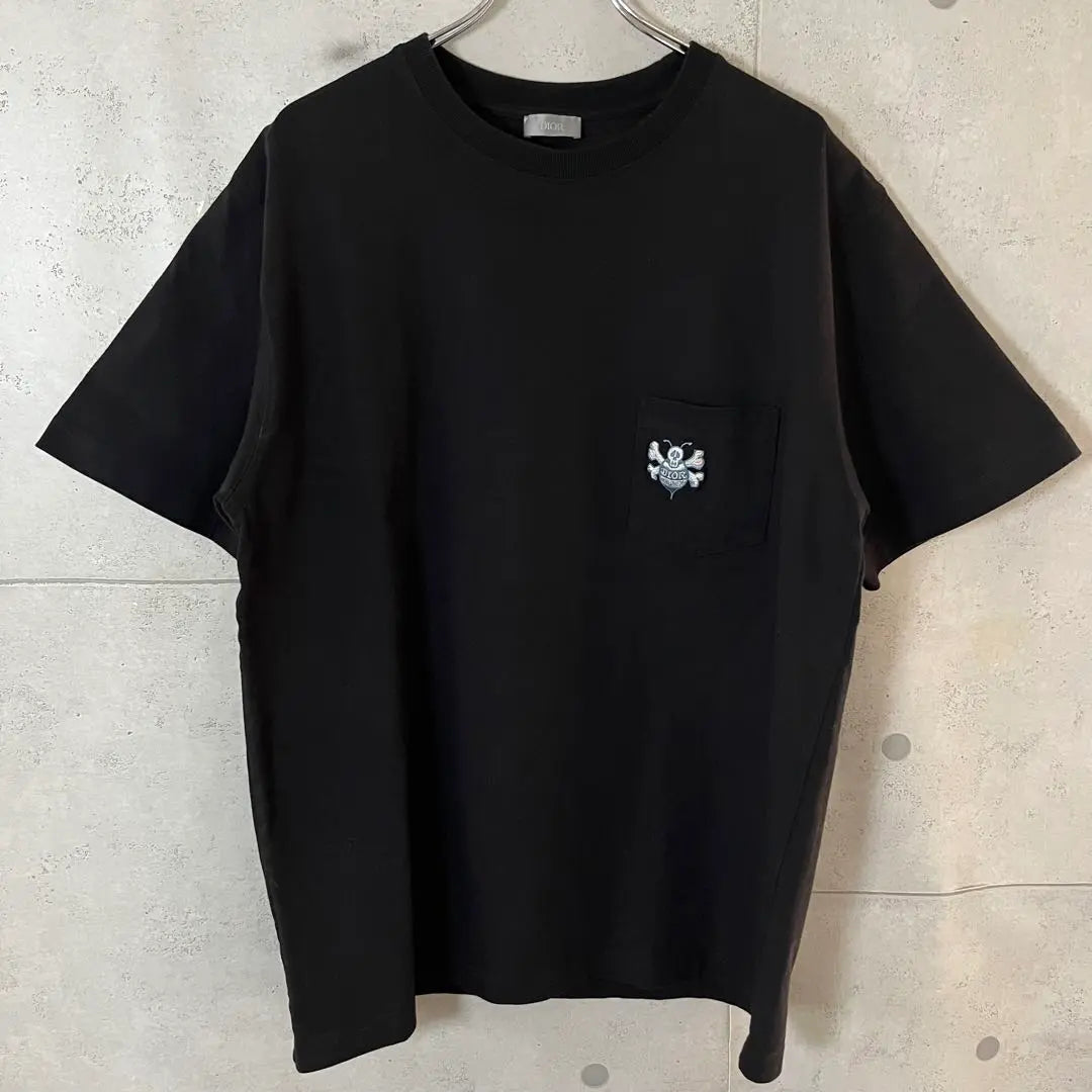 [Big size] Dior x Sean Stussy Bee Embroidery Logo T -shirt | ［ビックサイズ］　ディオール×ショーンステューシー　BEE 刺繍ロゴ　Tシャツ