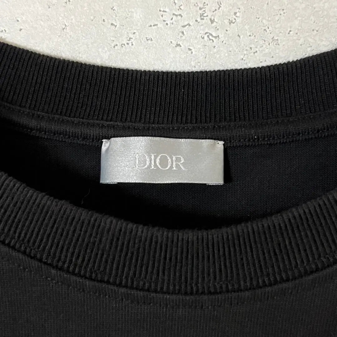 [Talla grande] Camiseta Dior x Sean Stussy con logo bordado de abeja | ［ビックサイズ］ ディオール×ショーンステューシー BEE 刺繍ロゴ Tシャツ