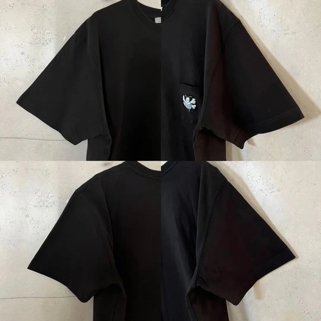 [Talla grande] Camiseta Dior x Sean Stussy con logo bordado de abeja | ［ビックサイズ］ ディオール×ショーンステューシー BEE 刺繍ロゴ Tシャツ