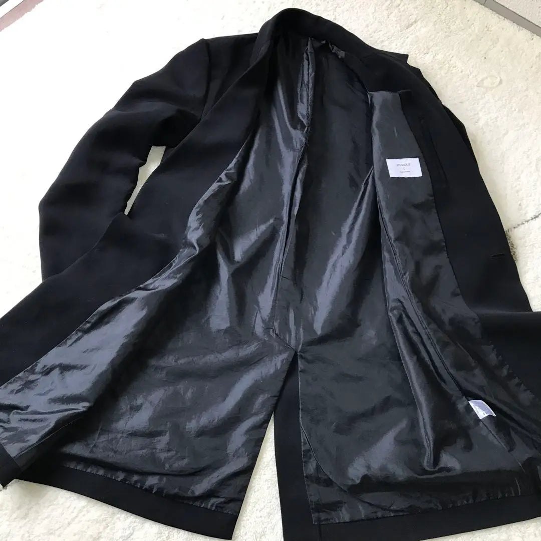 [STUDIOUS] Women's Chester Coat Black Size L Made in Japan