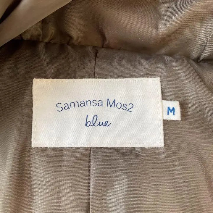 [used] SM2 blue padded hooded jacket olive M