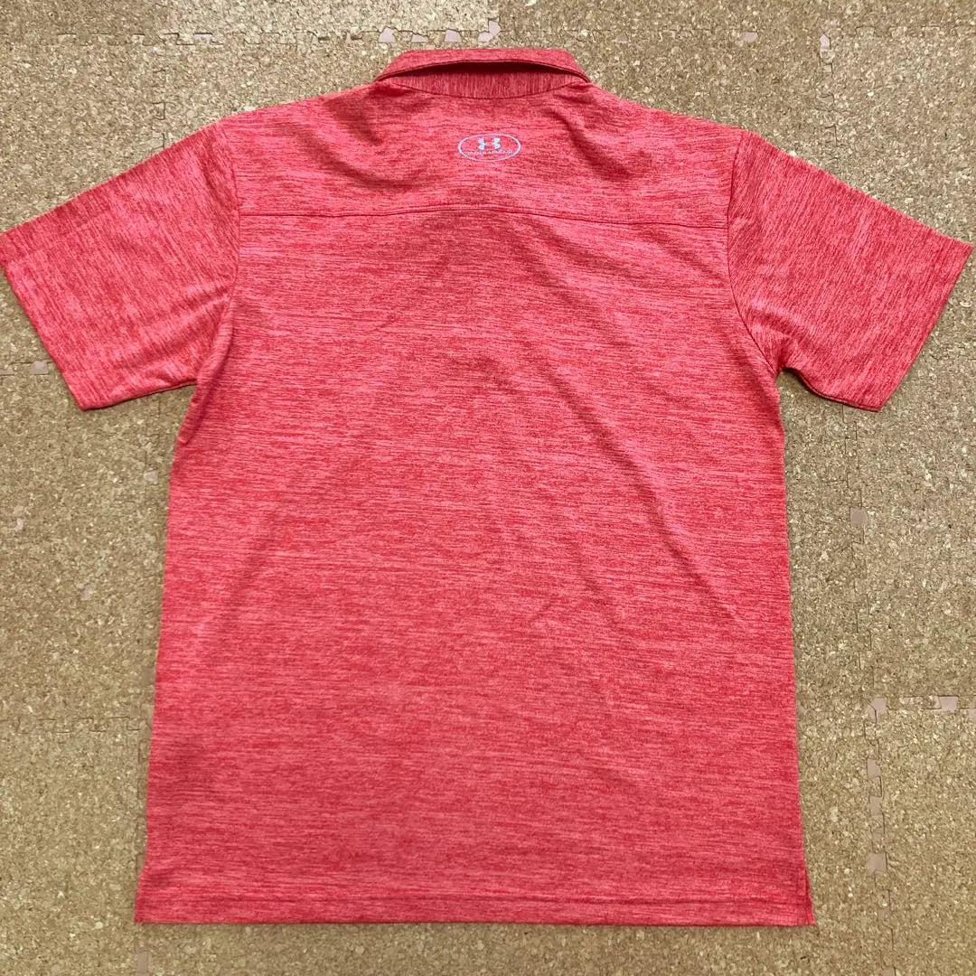 [Good condition] UNDER ARMOUR Polo Shirt XXL Men's Red