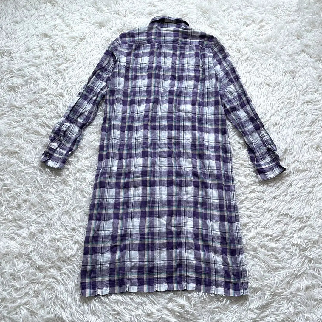 [Sold out] DooziM Class Check Shirt Dress Long