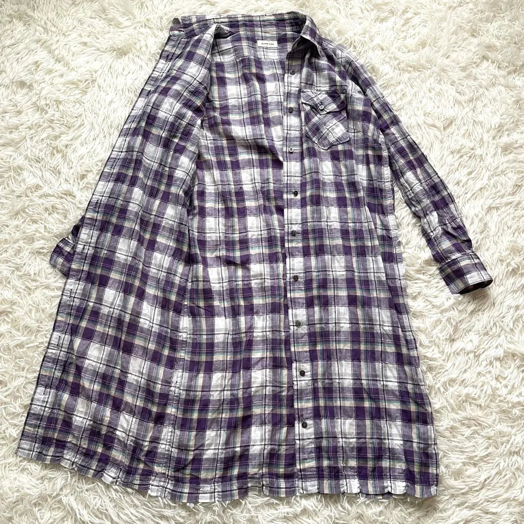 [Sold out] DooziM Class Check Shirt Dress Long