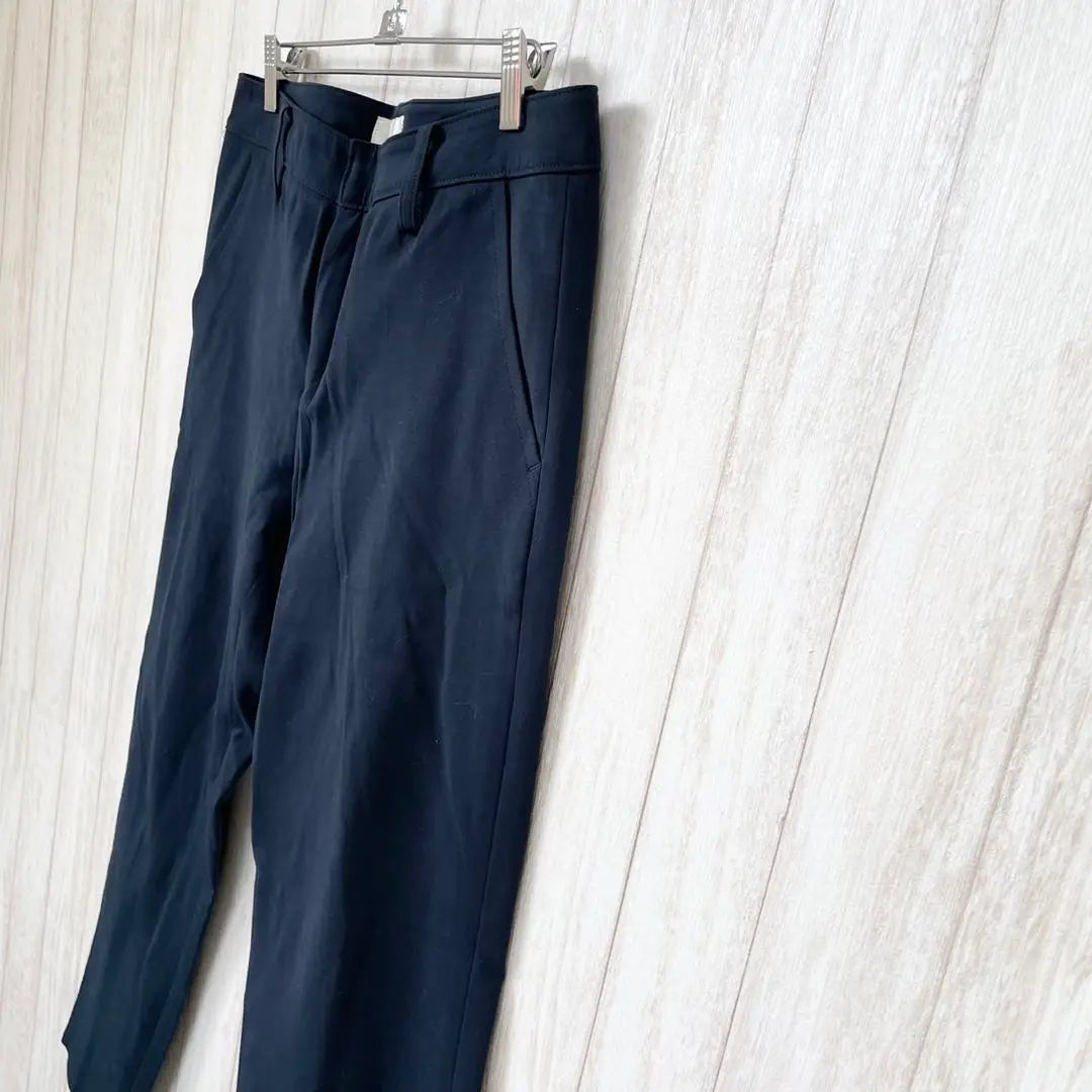 [wb modera] Pantalones/pantalones rectos azul marino de fabricación japonesa (40) | 【wb modera】ネイビー 日本製 ストレートパンツ/スラックス〈40〉