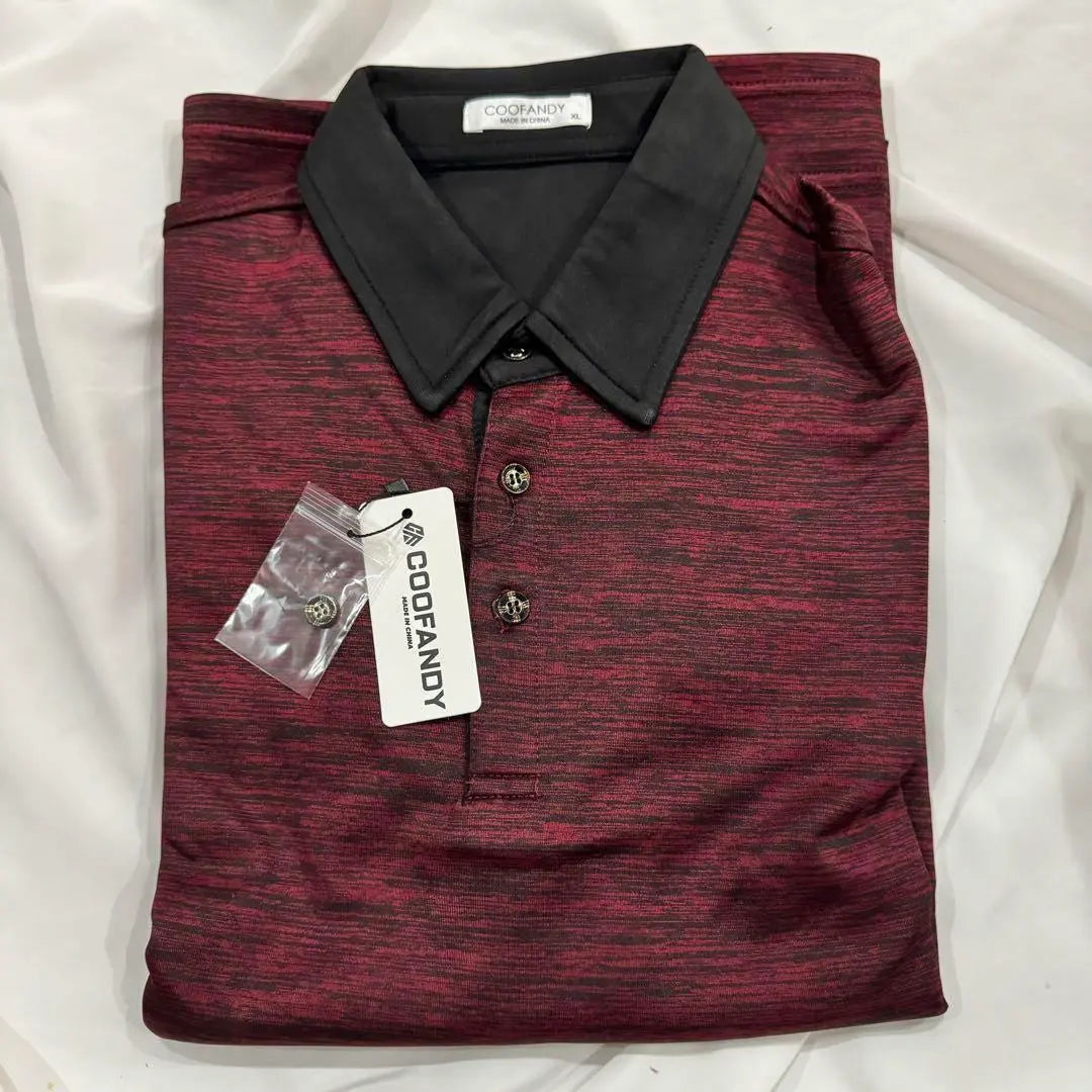 Polo de manga larga para hombre, de secado rápido, cuello vertical, ropa de golf informal