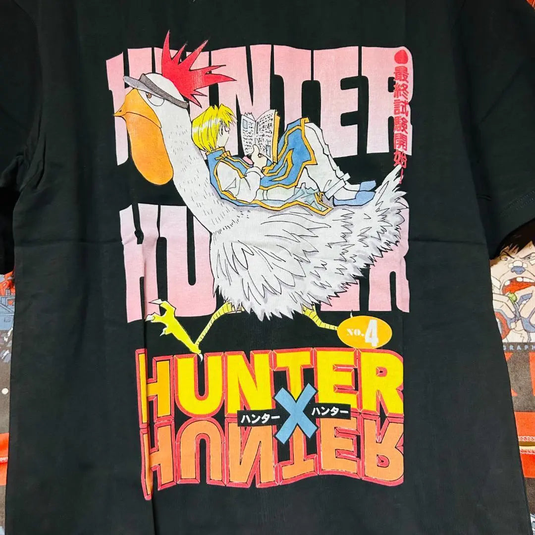 Camiseta Killua Hombre Negra HUNTER×HUNTER Pájaro Cómic