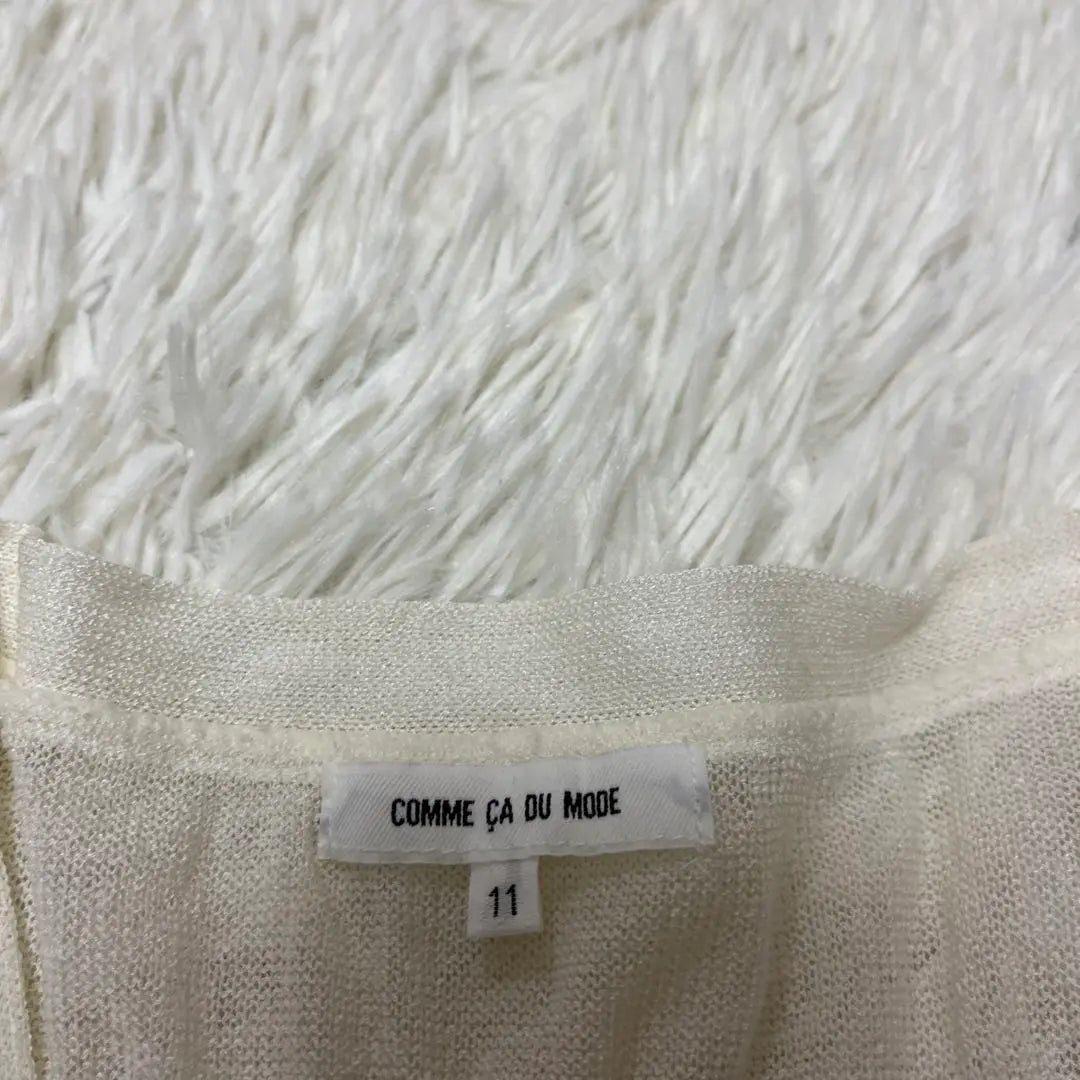 [COMME CA DU MODE] Cardigan (11) Ivory/Short Sleeve