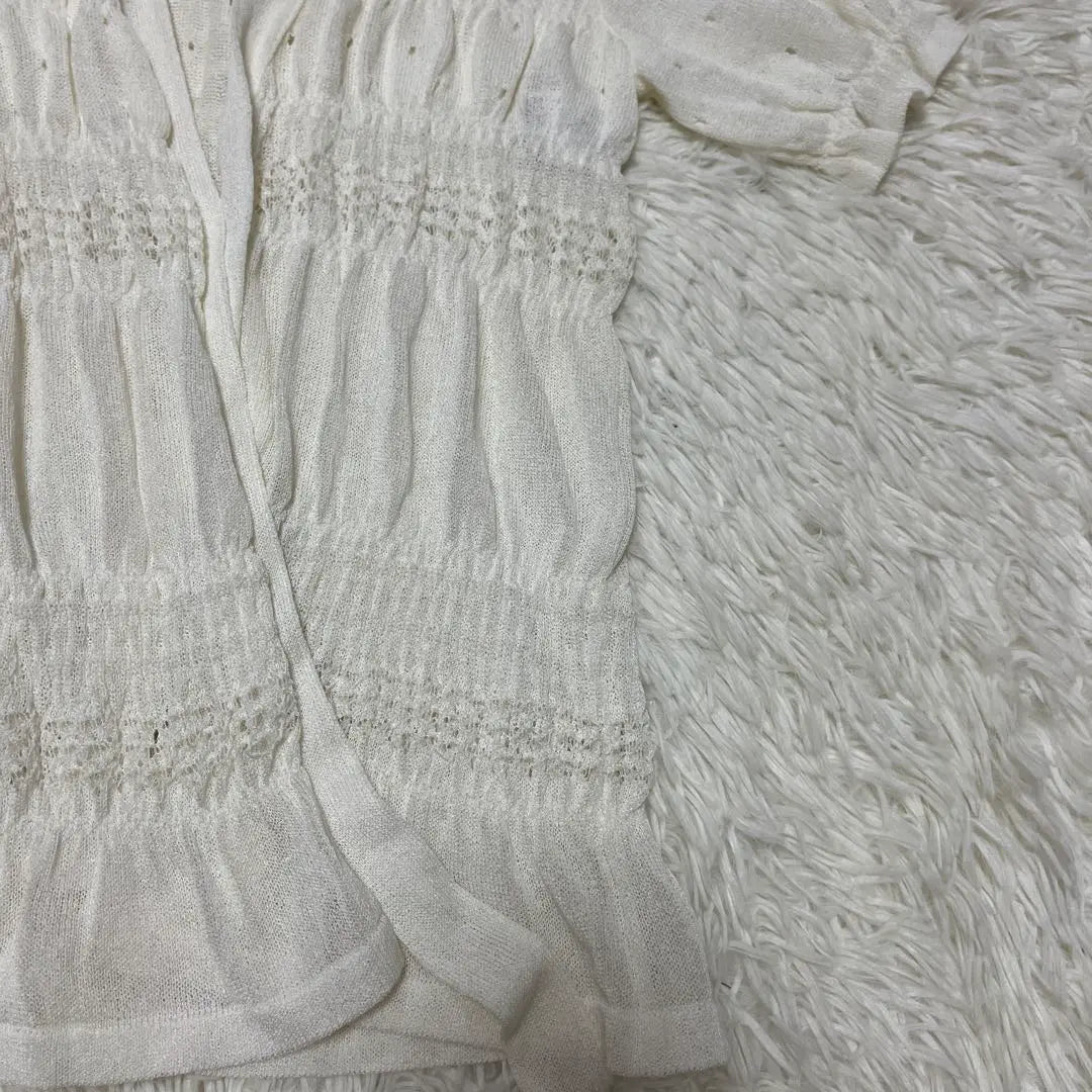 [COMME CA DU MODE] Cardigan (11) Ivory/Short Sleeve