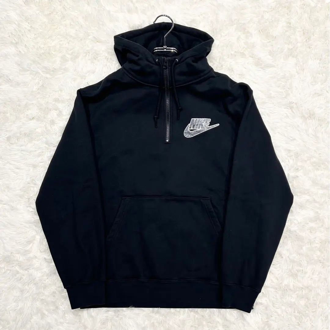 [Extremely beautiful] Supreme Nike half zip sweatshirt hoodie black M