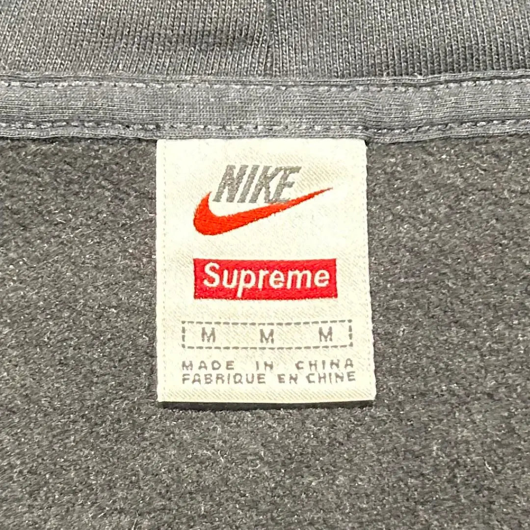 [Extremely beautiful] Supreme Nike half zip sweatshirt hoodie black M