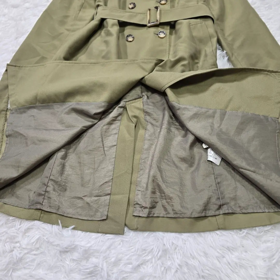 A2922 [Innowave] Trench coat M Khaki Belt Ladies