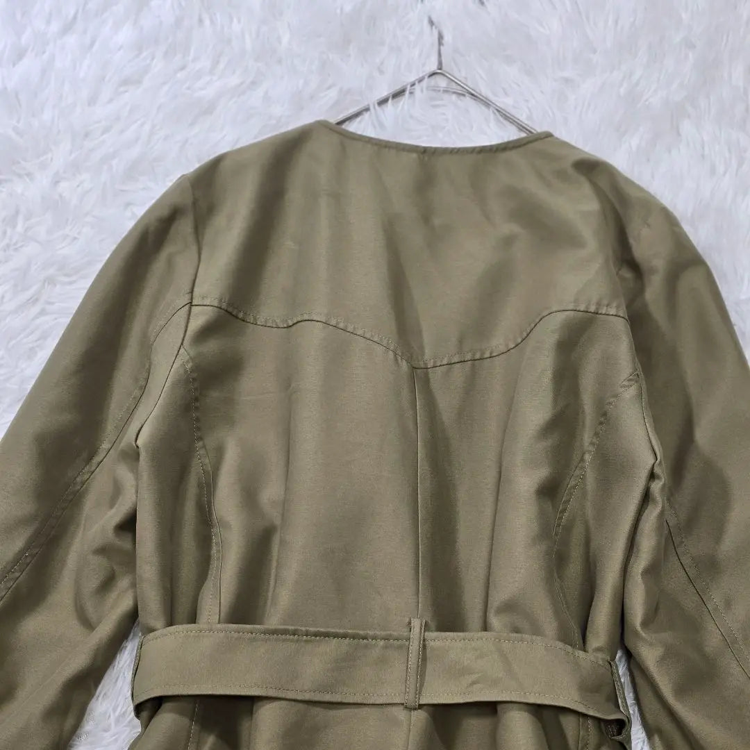 A2922 [Innowave] Trench coat M Khaki Belt Ladies